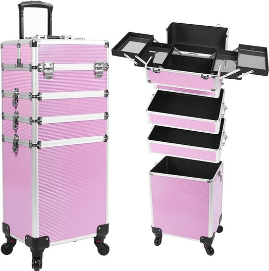 4 in 1 Professional Makeup Train Case